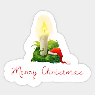 Merry Christmas Dragon Sticker